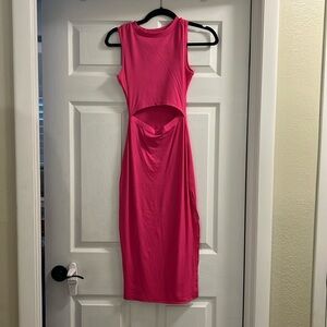 Cutout tank dress